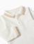 Body polo en coton à manches longues à rayures Blanc 3 - vertbaudet enfant 