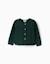 Cardigan en maille avec détails torsadés b&s Vert foncé 1 - vertbaudet enfant 