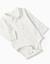 Body polo à manches longues + barboteuse en velours Beige clair 3 - vertbaudet enfant 