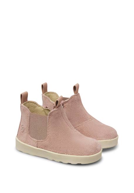Bottines bébé en daim tarbell à zip Beige-platine+Bleu-vert+Gris foncé-bleu+Rose-blanc 17 - vertbaudet enfant 