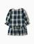 Robe en coton à carreaux avec volants b&s Bleu foncé 2 - vertbaudet enfant 
