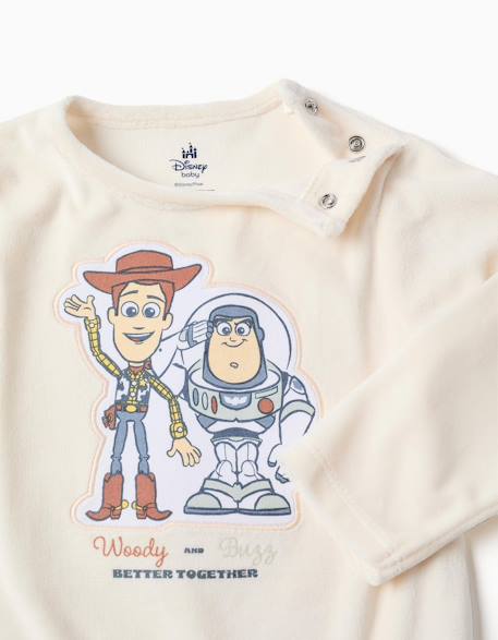 Pyjama en velours avec toy story Beige clair 2 - vertbaudet enfant 