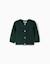 Cardigan en maille avec détails torsadés b&s Vert foncé 1 - vertbaudet enfant 