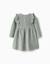 Robe en velours côtelé à manches longues avec volants Vert 2 - vertbaudet enfant 