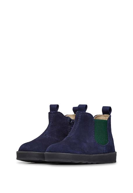 Bottines bébé en daim tarbell à zip Beige-platine+Bleu-vert+Gris foncé-bleu+Rose-blanc 10 - vertbaudet enfant 