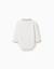 Body polo en coton à manches longues à rayures Blanc 2 - vertbaudet enfant 