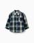 Chemise en coton à manches longues à carreaux b&s Bleu foncé 1 - vertbaudet enfant 