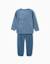 Pyjama en polaire à rayures Bleu 2 - vertbaudet enfant 