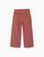 Pantalon en velours côtelé avec taille paperbag à volants Rose+Vert foncé 1 - vertbaudet enfant 