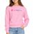 Sweat fille crew Rose 2 - vertbaudet enfant 