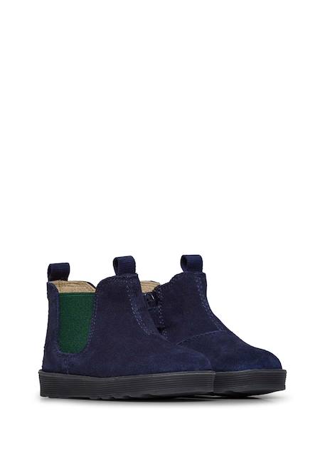 Bottines bébé en daim tarbell à zip Beige-platine+Bleu-vert+Gris foncé-bleu+Rose-blanc 7 - vertbaudet enfant 