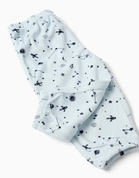 Pyjama en velours avec imprimé espace qui brille dans le noir Bleu foncé 4 - vertbaudet enfant 