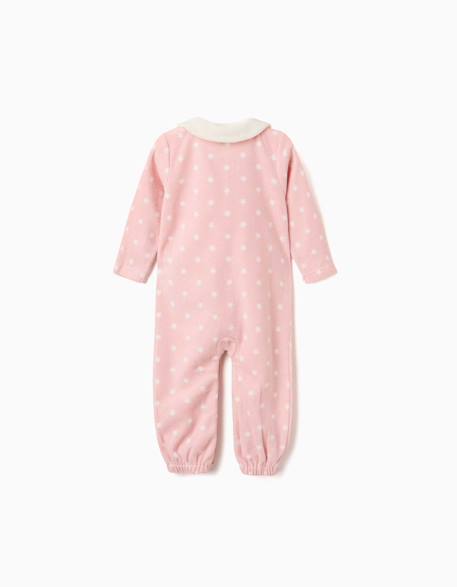 Dors-bien en polaire avec étoiles Rose clair 2 - vertbaudet enfant 