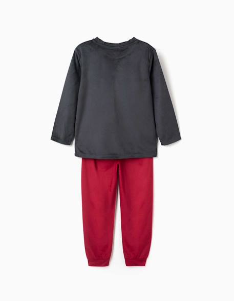 Pyjama en velours avec imprimé avengers Gris foncé 2 - vertbaudet enfant 