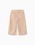 Pantalon à jambe large en velours côtelé avec taille élastique Beige clair 2 - vertbaudet enfant 