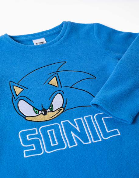 Pyjama en polaire avec broderie sonic Bleu 3 - vertbaudet enfant 