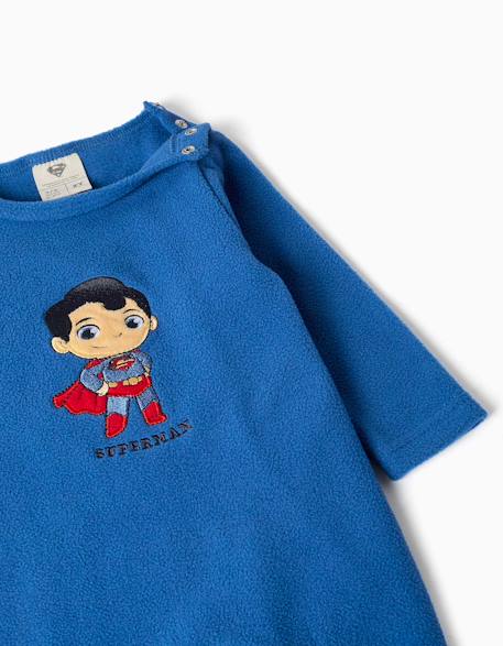 Dors-bien en polaire avec broderie superman Bleu 3 - vertbaudet enfant 
