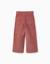 Pantalon en velours côtelé avec taille paperbag à volants Rose+Vert foncé 2 - vertbaudet enfant 