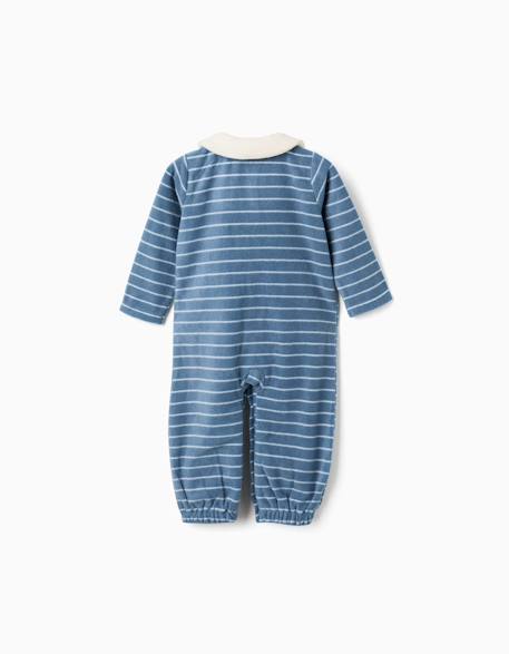 Dors-bien en polaire à rayures Bleu 2 - vertbaudet enfant 