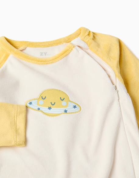Dors-bien en velours avec saturne Blanc 3 - vertbaudet enfant 