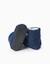Chaussons montants en sherpa avec semelle antidérapante Bleu foncé 3 - vertbaudet enfant 