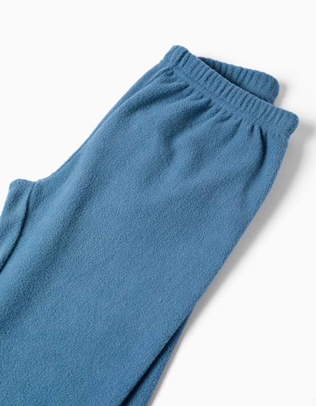 Pyjama en polaire à rayures Bleu 4 - vertbaudet enfant 