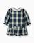 Robe en coton à carreaux avec volants b&s Bleu foncé 1 - vertbaudet enfant 