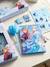 Set journal la reine des neiges avec stylo fuzzy et autocollants Bleu et violet 1 - vertbaudet enfant 