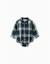 Body-chemise en coton à carreaux b&s Bleu foncé 1 - vertbaudet enfant 