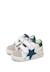 Baskets bébé en cuir et daim salazar 3 à scratch Blanc-gris-marine+Kaki-rouge 5 - vertbaudet enfant 