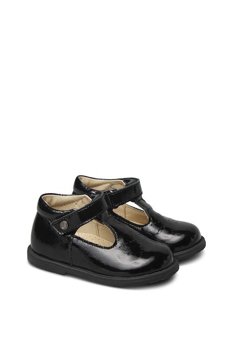 Ballerines bébé fille en vernis maluku 2 Noir ivoire+Rose 2 - vertbaudet enfant 