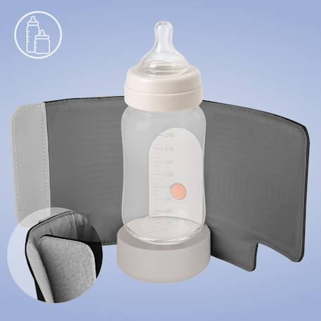 Chauffe-biberon sans fil thermup go evo avec autonomie jusqu’à 9 h pour biberons de 5 à 8 cm Black+Black gold+Coral pink+Green sage+Pink mist 6 - vertbaudet enfant 