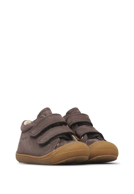 Chaussures premiers pas bébé en daim cocoon à scratch Anthracite-marron+Bleu-marron+Kaki+Marine-marron+Marron+Rose+Sauge-marron+Violet-marron 2 - vertbaudet enfant 