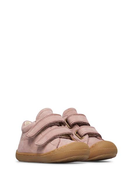 Chaussures premiers pas bébé en daim cocoon à scratch Anthracite-marron+Bleu-marron+Kaki+Marine-marron+Marron+Rose+Sauge-marron+Violet-marron 27 - vertbaudet enfant 