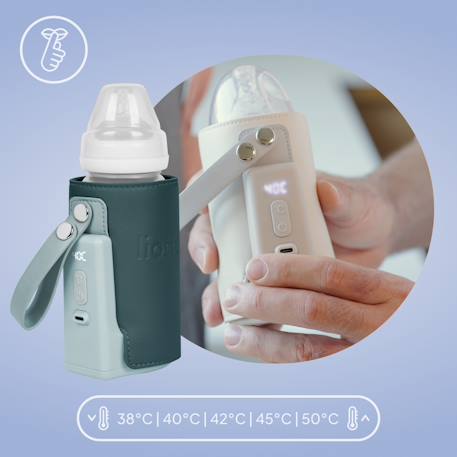 Chauffe-biberon portable thermup go plus 38-50 °c avec autonomie jusqu’à 8 h, sans bpa Beige calm+Beige sand+Blue sky+Green graphite 22 - vertbaudet enfant 