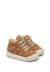 Baskets bébé fille en daim snopes à zip, broderies marguerites Blanc-brun+Blanc-rose 2 - vertbaudet enfant 