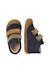 Chaussures premiers pas bébé en daim corkel à scratch Marine-marron+Rose-rose poudré 4 - vertbaudet enfant 