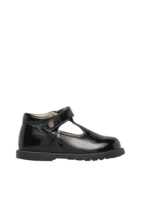 Ballerines bébé fille en vernis maluku 2 Noir ivoire+Rose 1 - vertbaudet enfant 