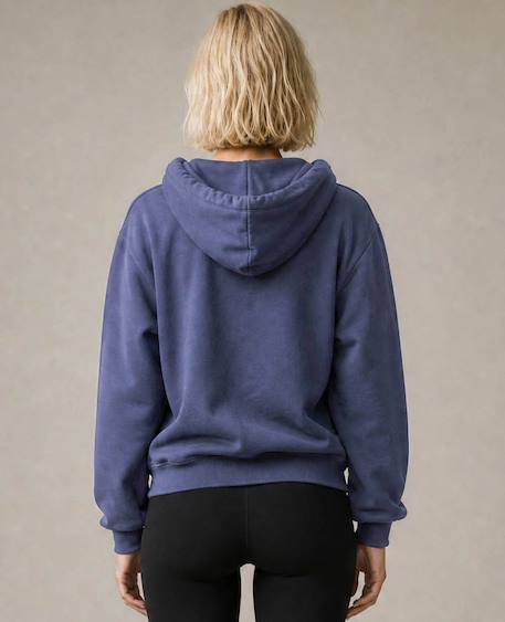 Sweat à capuche de grossesse et d'allaitement boston Bleu+Noir+Terracota 2 - vertbaudet enfant 