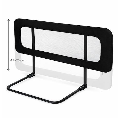 Barrière de Lit GUARD & DREAM Pliable avec Hauteur Réglable, Filet Aéré et Sac de Transport Inclus Gris+Noir 11 - vertbaudet enfant 