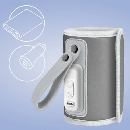 Chauffe-biberon portable thermup go usb avec maintien de la température jusqu’à 24 h, sans bpa Brown chocolate+Grey ash+Grey silver+Pink baby 17 - vertbaudet enfant 