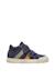 Baskets bébé en cuir et daim gazer à scratch Bleu-vert-jaune 1 - vertbaudet enfant 