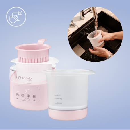 Chauffe-biberon 6en1 thermup 4.0 400 w avec stérilisation, réchauffage et décongélation Beige latte+Pink mist 8 - vertbaudet enfant 