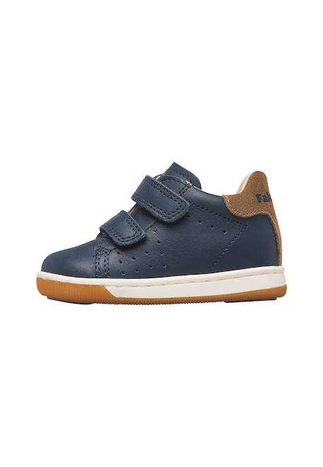 Baskets bébé en cuir et daim adam à scratch Bordeaux-noir+Marine-marron clair+Marron-vert-marron clair 8 - vertbaudet enfant 