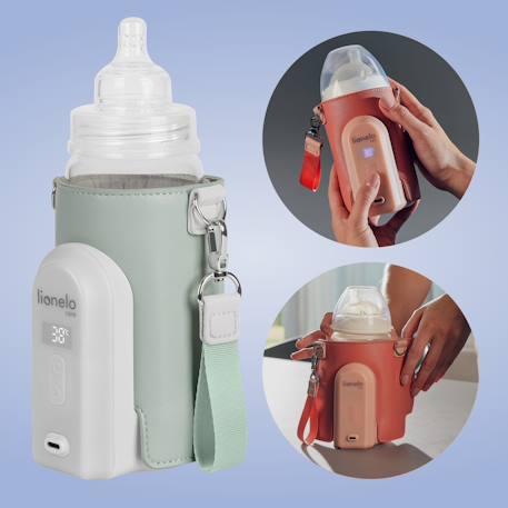 Chauffe-biberon sans fil thermup go evo avec autonomie jusqu’à 9 h pour biberons de 5 à 8 cm Black+Black gold+Coral pink+Green sage+Pink mist 23 - vertbaudet enfant 