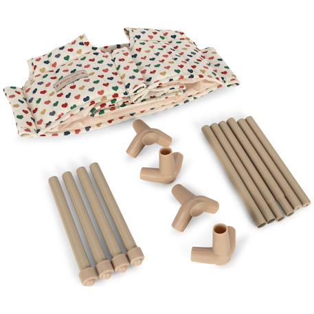 Lit parapluie pour poupée Bleu, blanc, rouge+Rose, bleu, vert+Rouge, beige, vert 18 - vertbaudet enfant 