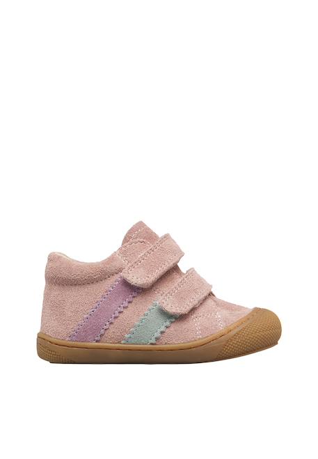 Chaussures premiers pas bébé en daim macks 2 à scratch Beige-marron+Bleu-marron+Gris-sable+Marron-kaki+Rose-sauge+Vert olive-marine 21 - vertbaudet enfant 