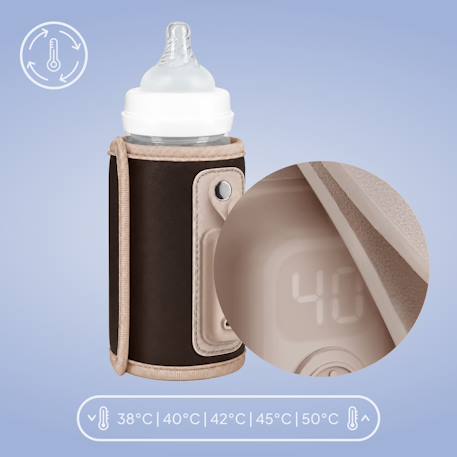 Chauffe-biberon portable thermup go usb avec maintien de la température jusqu’à 24 h, sans bpa Brown chocolate+Grey ash+Grey silver+Pink baby 3 - vertbaudet enfant 