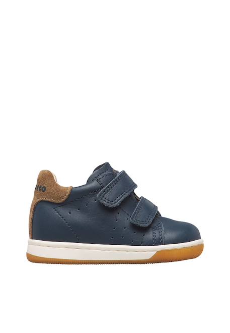 Baskets bébé en cuir et daim adam à scratch Bordeaux-noir+Marine-marron clair+Marron-vert-marron clair 6 - vertbaudet enfant 
