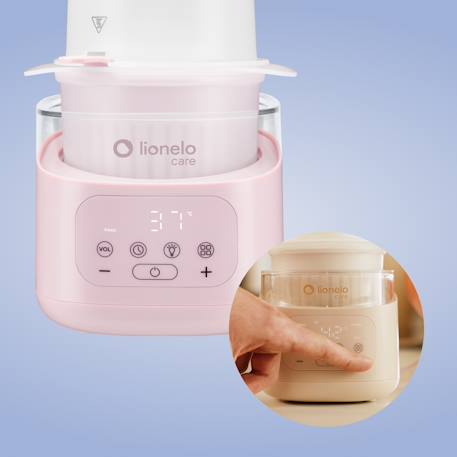Chauffe-biberon 6en1 thermup 4.0 400 w avec stérilisation, réchauffage et décongélation Beige latte+Pink mist 11 - vertbaudet enfant 